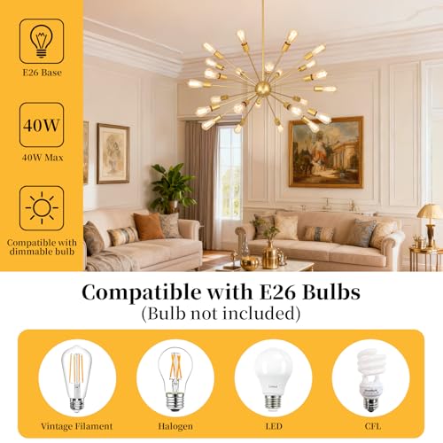 Large Gold Chandelier