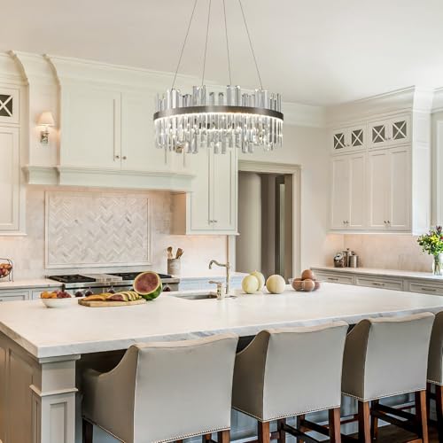 Nickel Led Modern Crystal Chandelier
