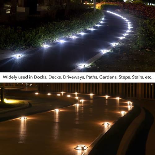 Solar Driveway Lights Outdoor 4 Pack (4 Count)