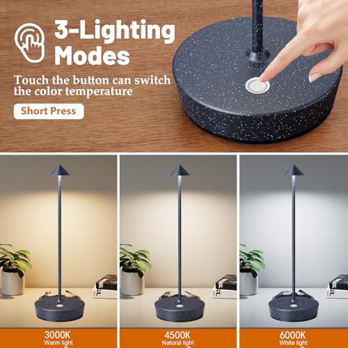 2Pack Rechargeable Cordless Table Lamp (2 Count)