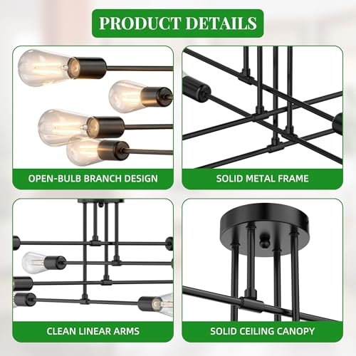 Modern Sputnik Chandelier Ceiling Light Fixtures