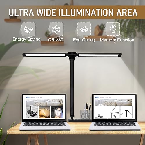 Dimmable LED Desk Lamp with USB Charging Port