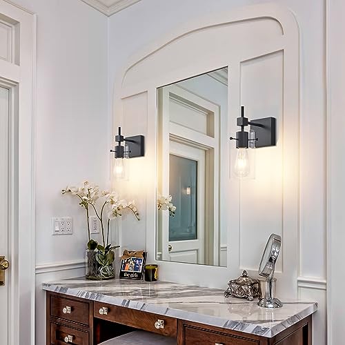 1 Light Vintage Vanity Light Bathroom Light Fixture Over Mirror Wall Sconces Black Bathroom Lighting