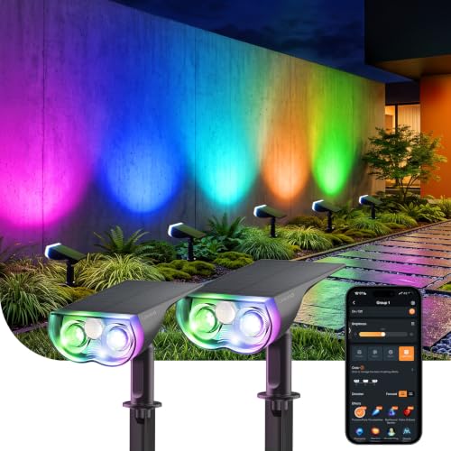 Smart Solar Motion Spotlights SL5 Upgraded (2 Count)