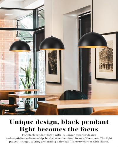 Black Pendant Lights Kitchen Island (2 Count)