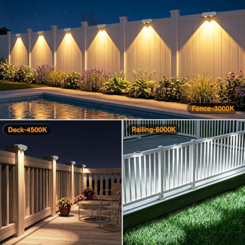 Solar Deck Lights Outdoor 12 Pack (12 Count)