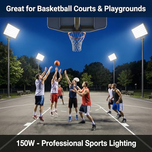 150W LED Flood Light Outdoor (2 Count)