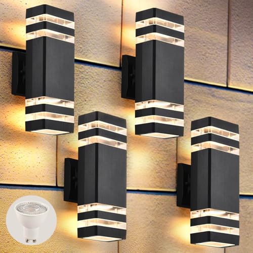 4 Pack Outdoor Wall Lights (4 Count)