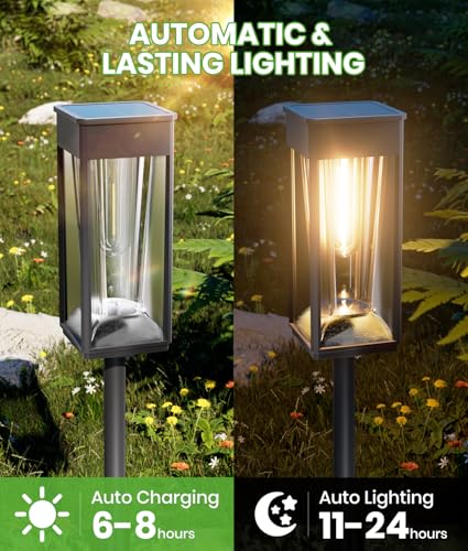 Solar Lights Outdoor Pathway (4 Count)