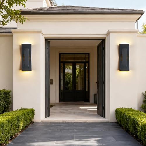 2 Pack LED Outdoor Wall Lights Dimmable (2 Count)