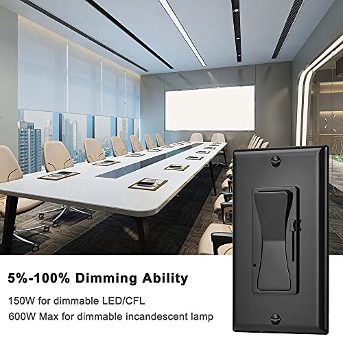 Black 0 10V LED Dimmer Switch