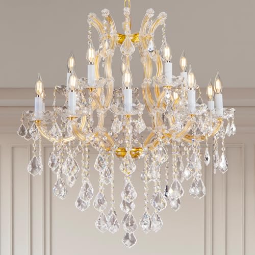 Crystal Chandelier for High Ceilings