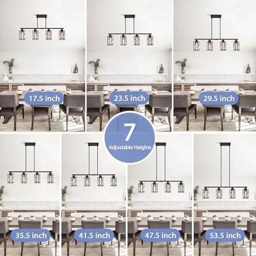 Crystal Pendant Light Fixture for Kitchen Island Dining Room