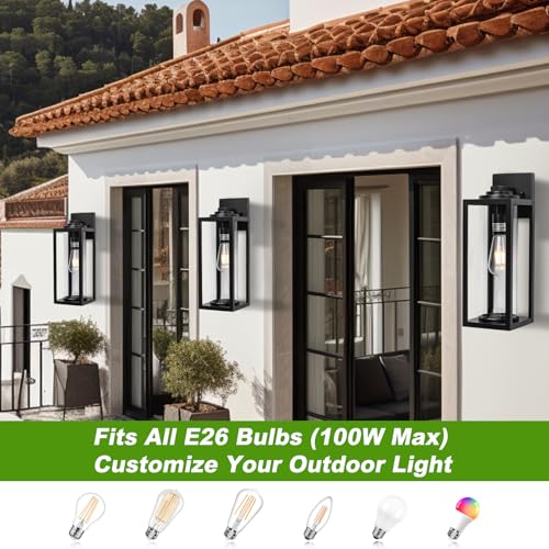 Large Outdoor Wall Lights (2 Count)