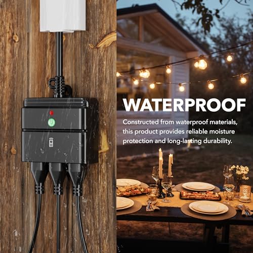 Remote Control Outlet Wireless Light Switch Outdoor Indoor 3
