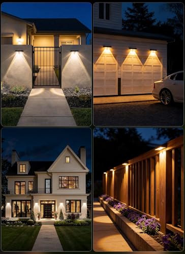 12 Pack Solar Fence Lights Outdoor (12 Count)