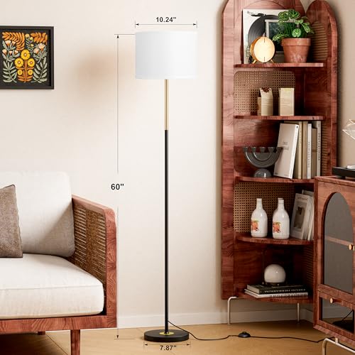 60'' Modern Floor Lamp with Shade
