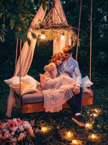 LED Outdoor String Lights 48FT with 25 Edison Vintage Bulbs ETL (48 Foot)
