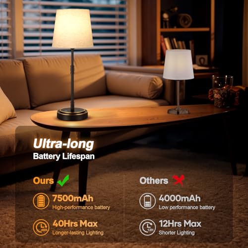 Cordless Table Lamps Set of 2 (2 Count)