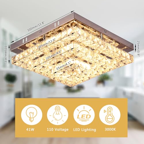 11.8" Crystal Ceiling Light