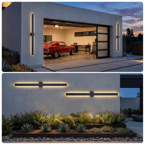 2 Pack 70.8 inch Modern LED Outdoor Wall Light