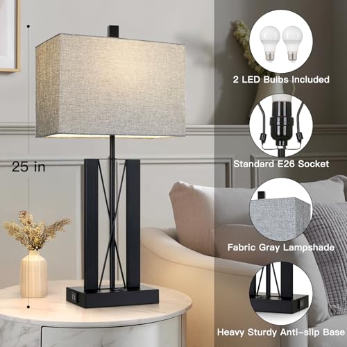 25" Table Lamps Set of 2 (2 Count)