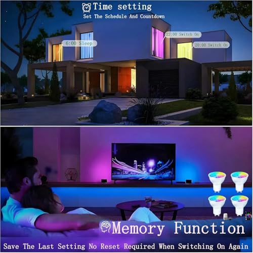 Smart Gu10 LED Bulbs Dimmable Color Changing