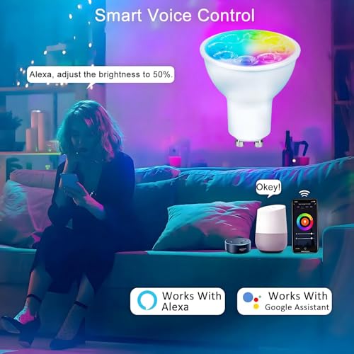 Smart Gu10 LED Bulbs Dimmable Color Changing