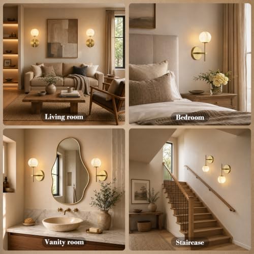 10 in Alabaster Wall Sconces Set of Two