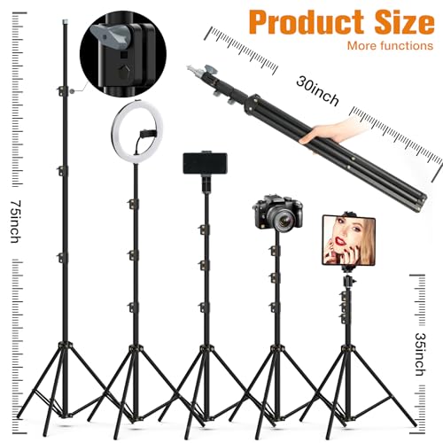 Large 22" Ring Light for iPad iPhone with 75" Tripod Stand Barber
