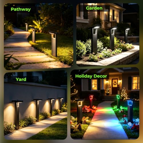 Solar Pathway Lights Outdoor (4 Count)