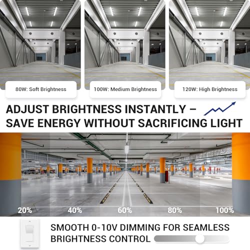 8FT LED Vapor Tight Light 120W (2 Count)