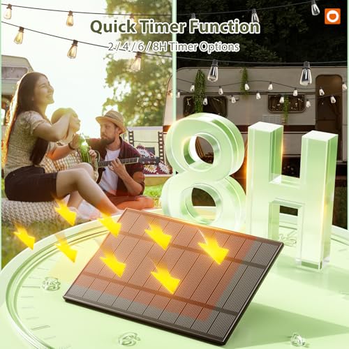 102(96+6) FT Solar String Lights Waterproof, 30+2 LED Shatterproof (102 Foot)