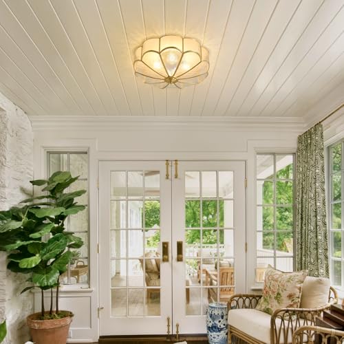Gold Brass Vintage Ceiling Light