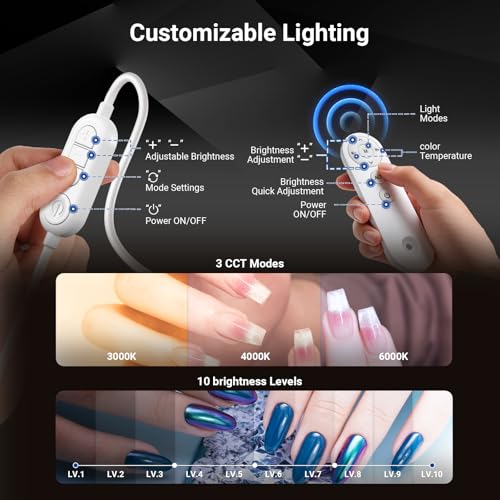Basics 29" 40W LED Lash Light with Wheeled Stand