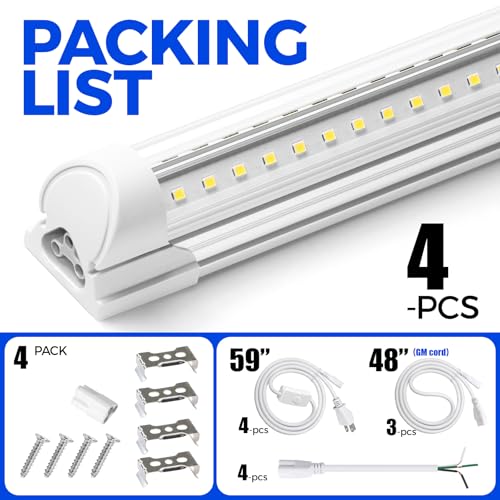 T8 LED Shop Lights 8FT (4 Count)