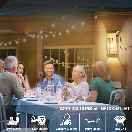 Porch Lights with GFCI Outlet