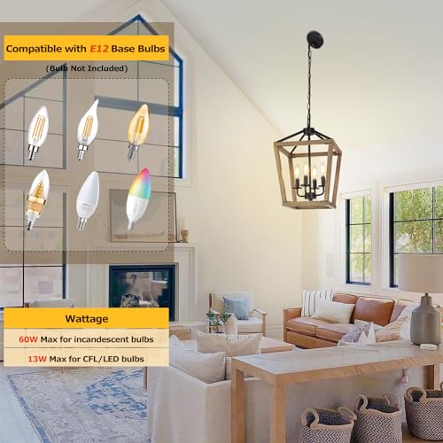 4 Light Farmhouse Chandelier