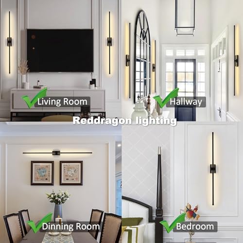 Only Suitable for Small Junction Box Dimmable Hardwired Wall Sconces 40'' (2 Count)