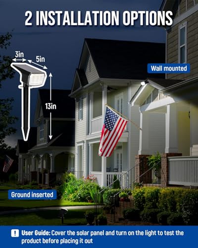 Solar Spot Lights Outdoor Waterproof (10 Count)