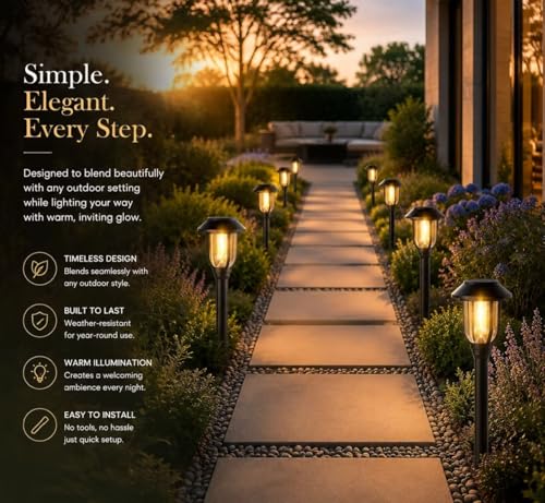 Solar Lights Outdoor 12 Pack (12 Count)
