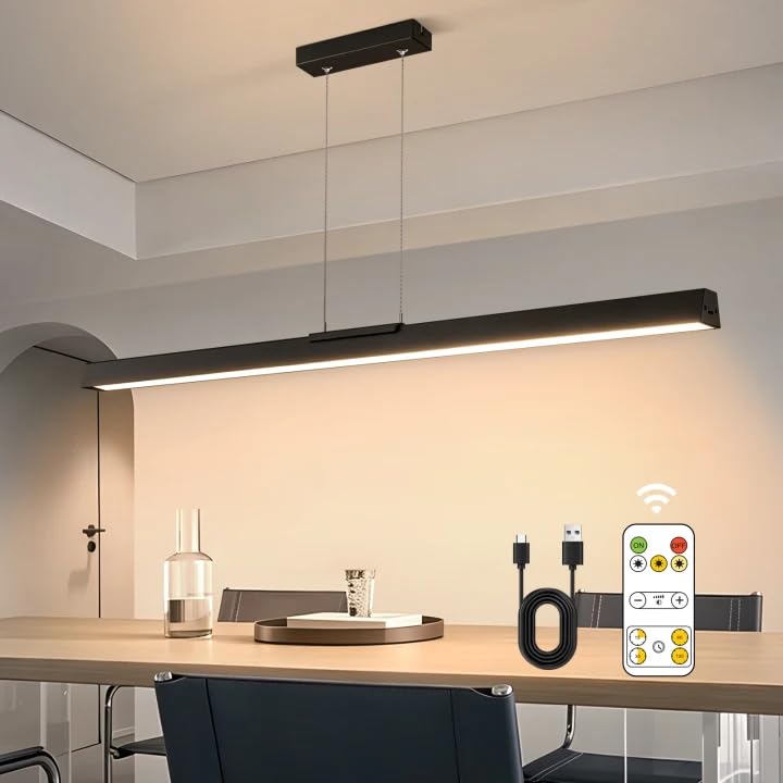 Battery Operated Linear Pendant Light