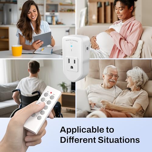 Wireless Remote Control Outlet Electrical Switch for Lights (5 Count)