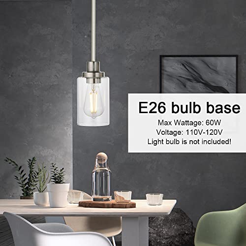 Mini Pendant Lights Brushed Nickel 1