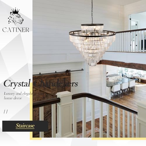 43.3" Large Crystal Chandelier