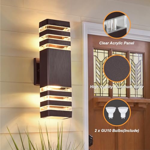 Up and Down Outdoor Wall Lights (2 Count)