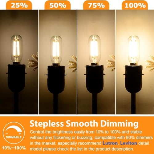 E12 Edison LED Light Bulbs 40 Watt Equivalent Candelabra (12 Count)