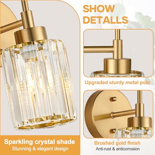 Modern Crystal Bathroom Vanity Light