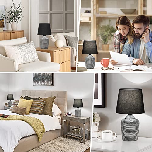 11.8’’ Small Table Lamps Set of 2 for Bedroom Kid’s Room Home Office (2 Count)
