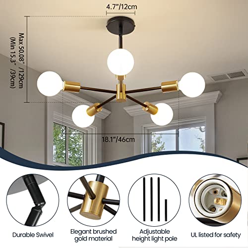 Modern Sputnik Light Fixture